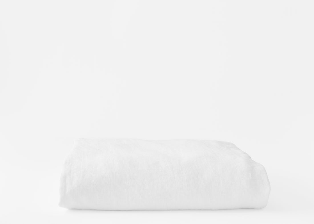hemp duvet cover in white