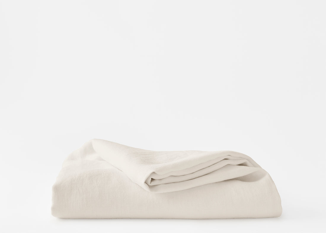 hemp duvet cover in light beige