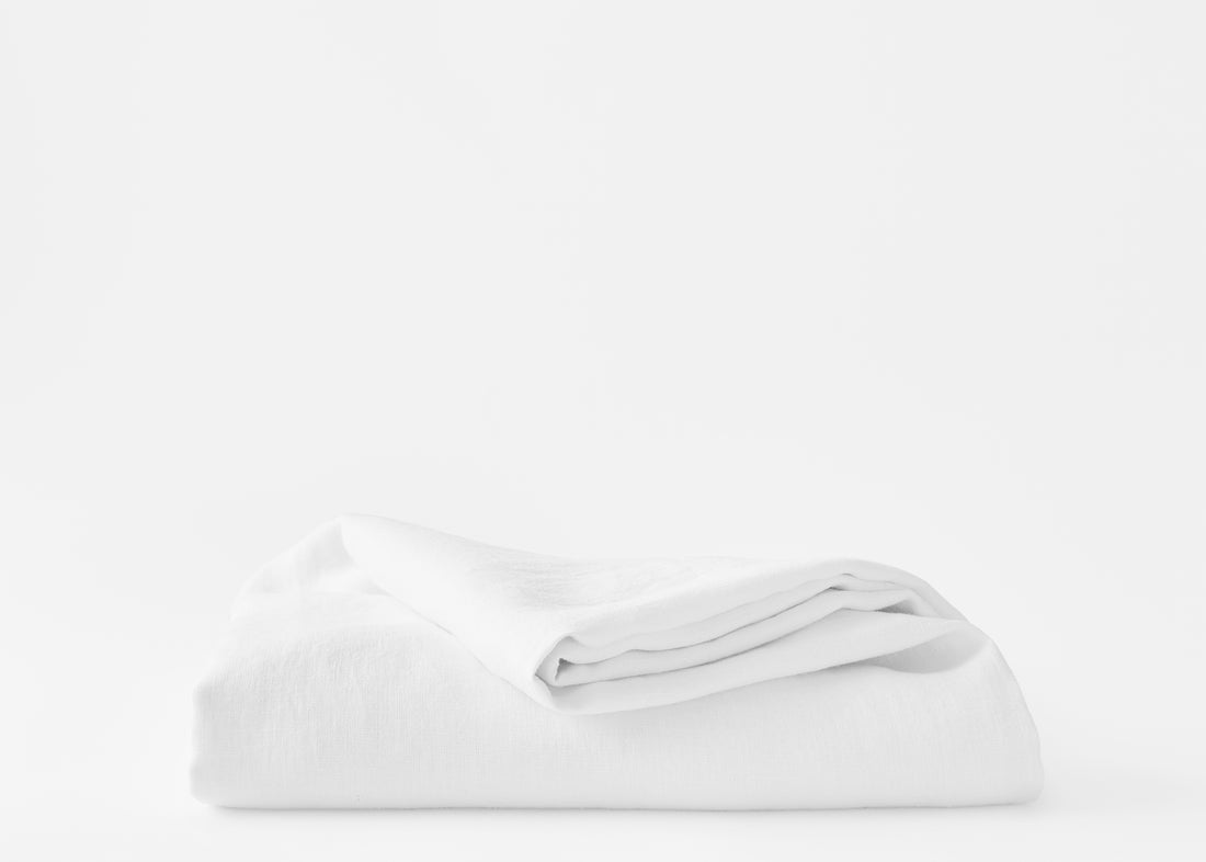 hemp duvet cover in white