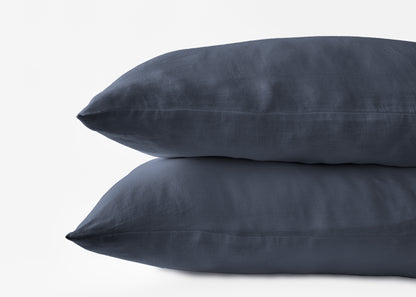 pillowcases with hemp pillowcases in a muted navy color