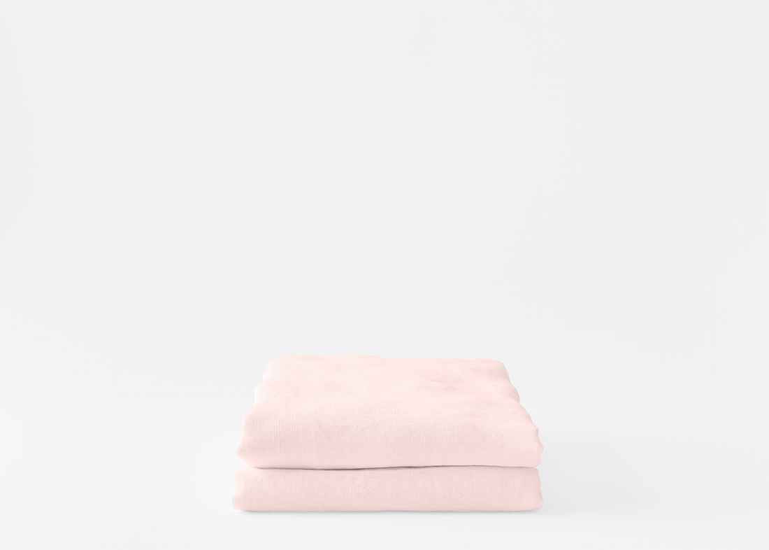 Hemp Pillowcases in Rosewater